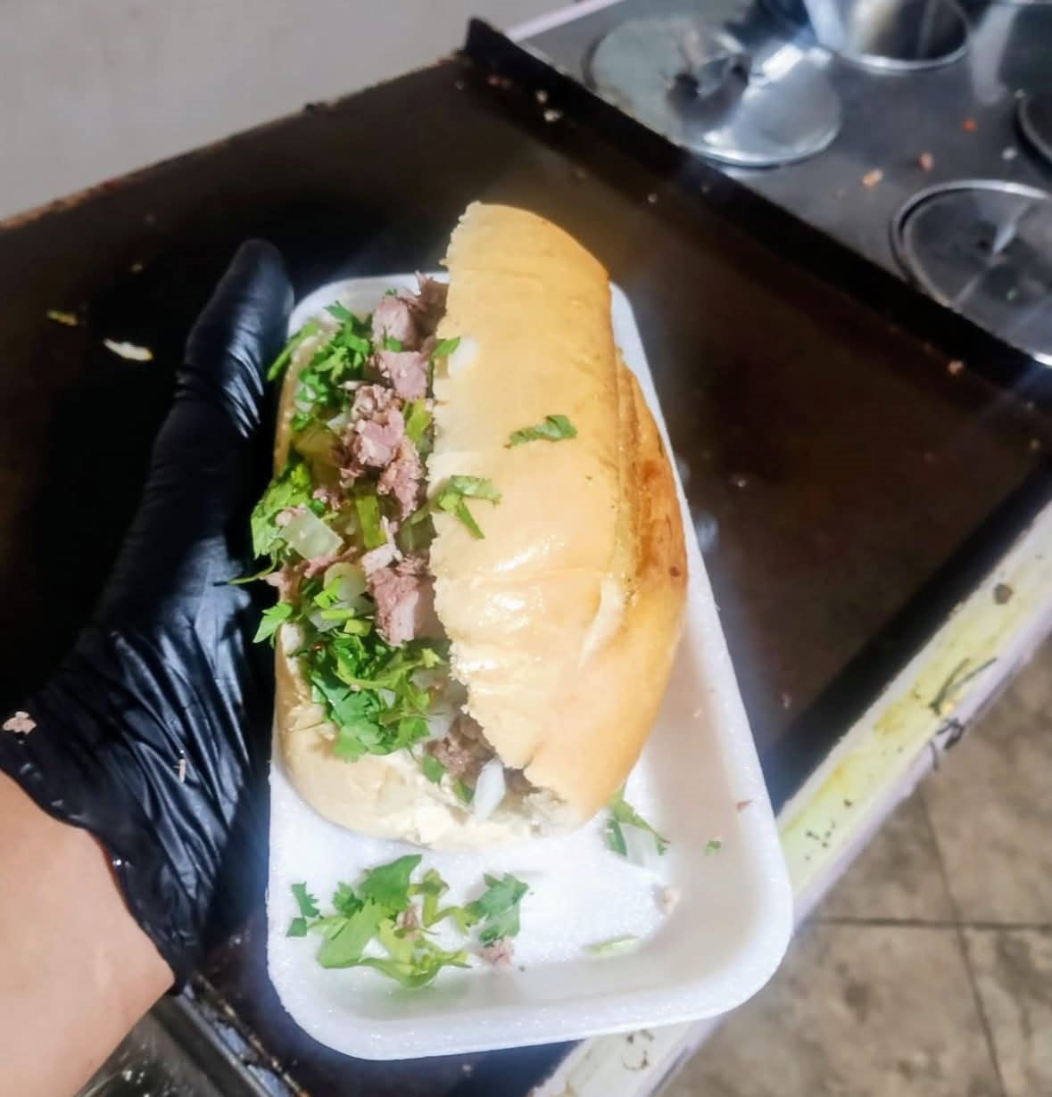 Lonche de Bistec